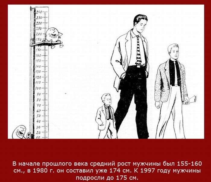 Рассмотрите рисунок с изображением 20 летних мужчин как называют отклонение от нормы