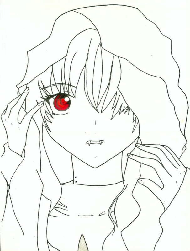 Рисунки карандашом аниме девушек