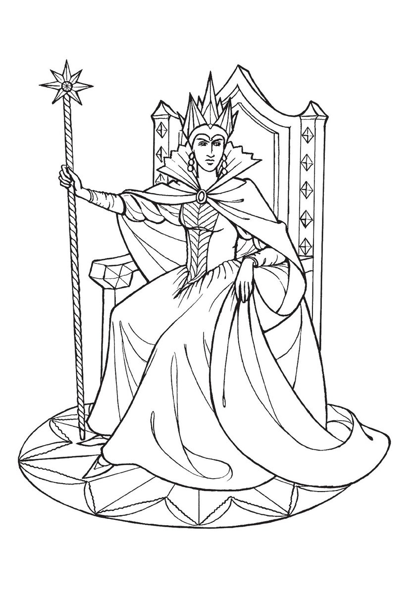 Рисунок по сказке снежная королева 5 класс очень легкий