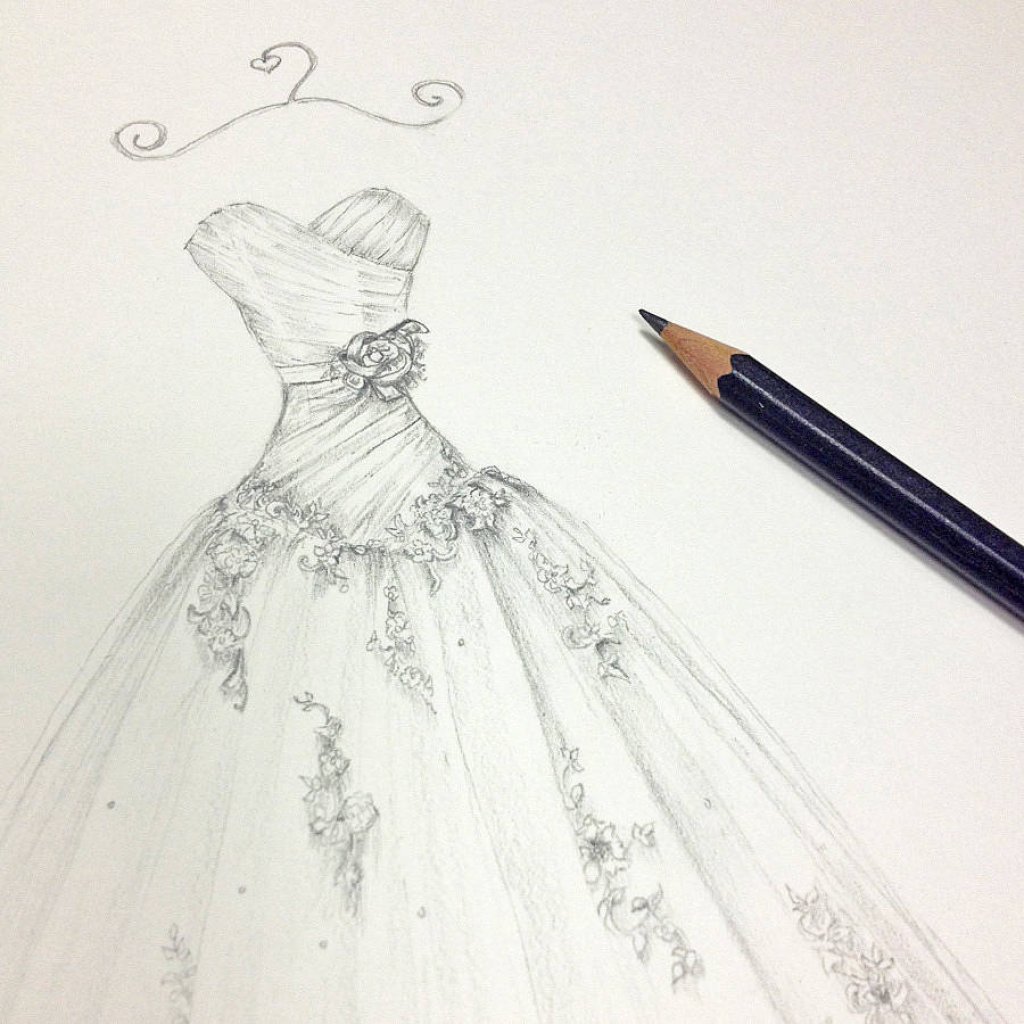Как рисовать красивые платья