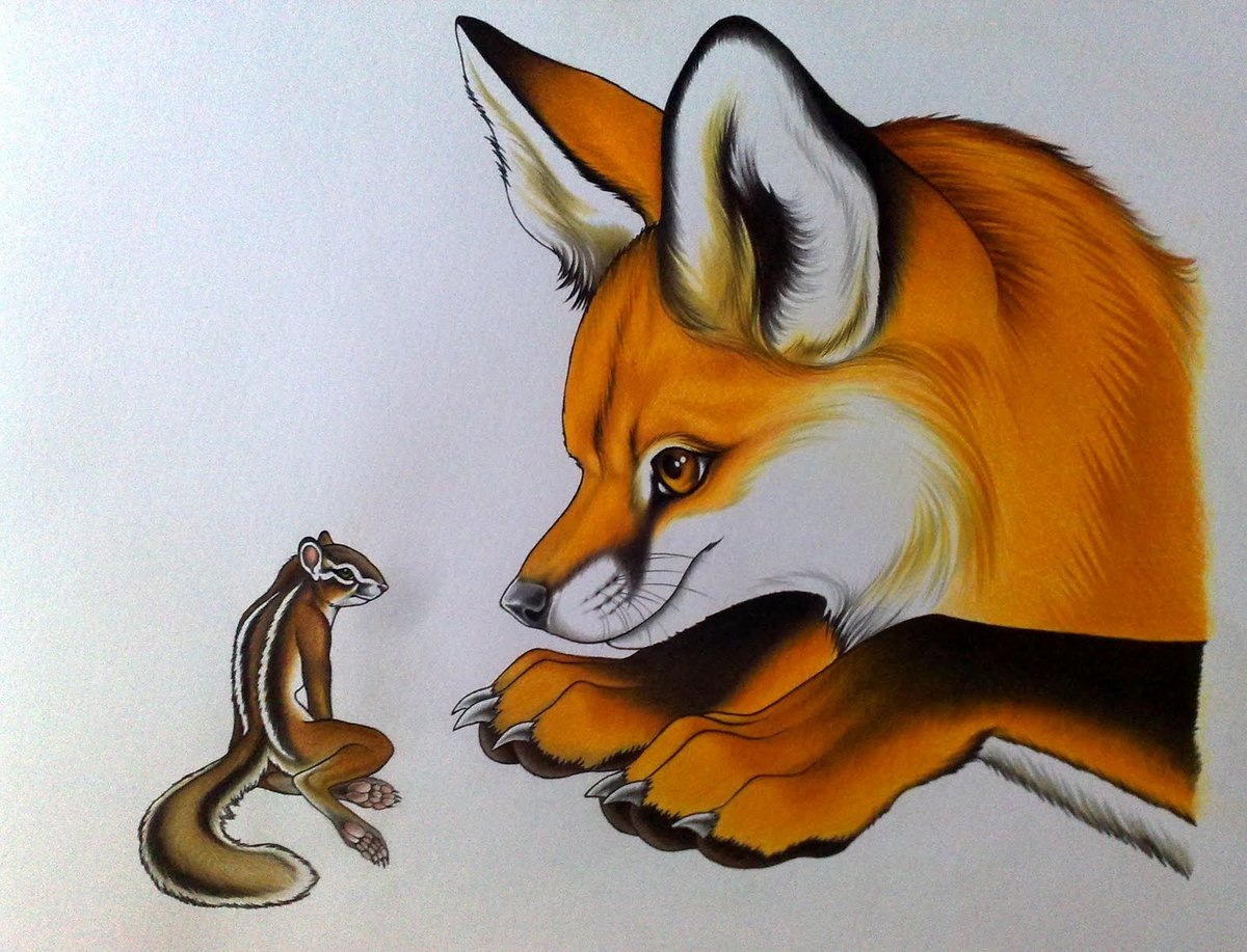 Рисунок лисы
