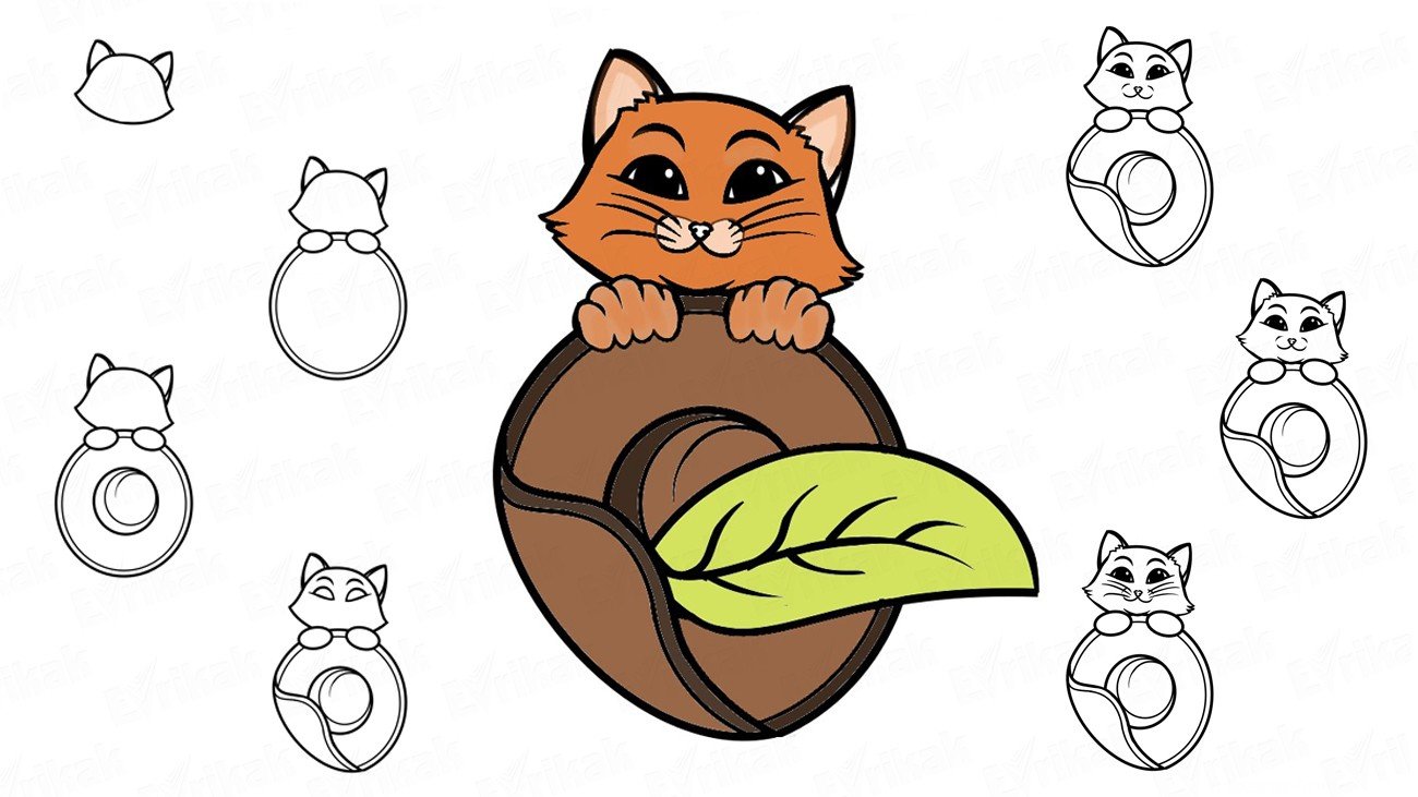 Поэтапное рисование кота в сапогах